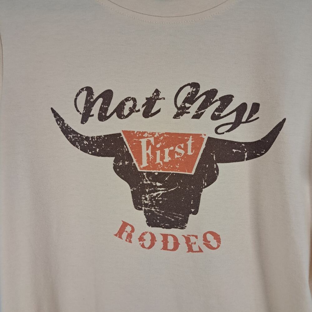 "Not My First Rodeo" Adult Small T-Shirt - Picture 3 of 6